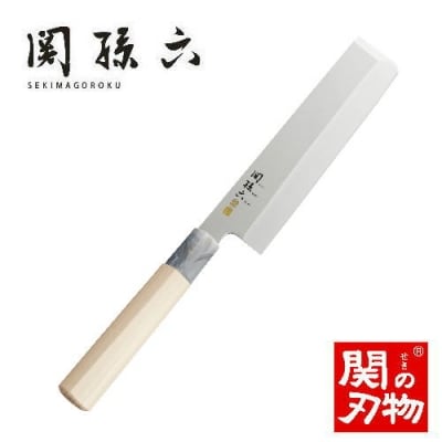  <ステンレス和包丁 (片刃)> ◇貝印 関孫六 銀寿ST 和包丁 薄刃 165mm 