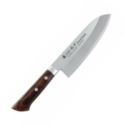 濃州正宗作 本割込 三徳包丁(包丁の研ぎ方DVD付)