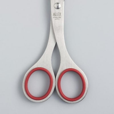 ALLEX 事務用はさみ(中)【レッド】( S-165 11102R)