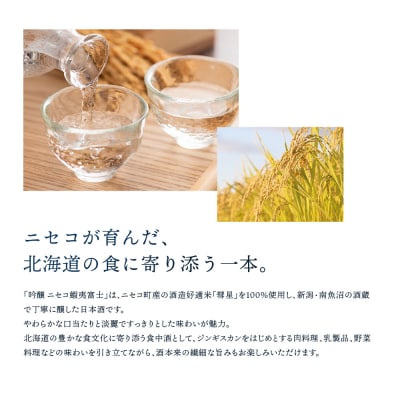 《ニセコ産の酒米「彗星」100%使用》吟醸　ニセコ蝦夷富士 720ml　【0914403】