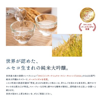 《IWC2026ゴールドメダル受賞》純米大吟醸　ニセコ蝦夷富士 720ml【0914503】
