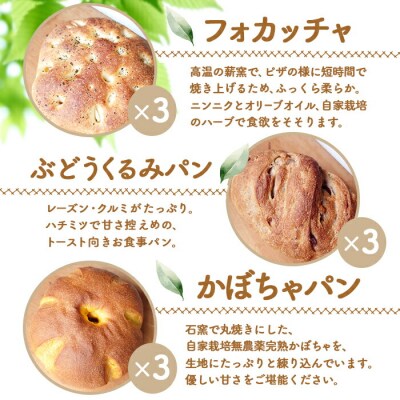 【ニセコ町】奥土農場のお楽しみパン5種詰め合わせセット×各3個