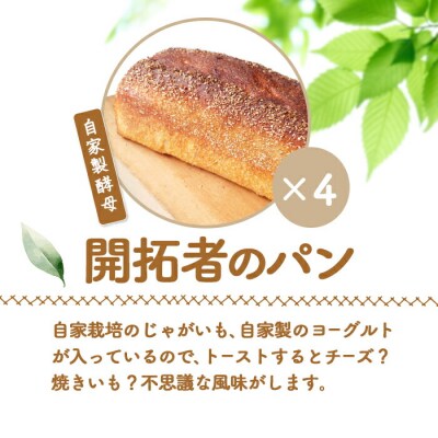 【ニセコ町】奥土農場の開拓者のパン 4個セット(自家製酵母)
