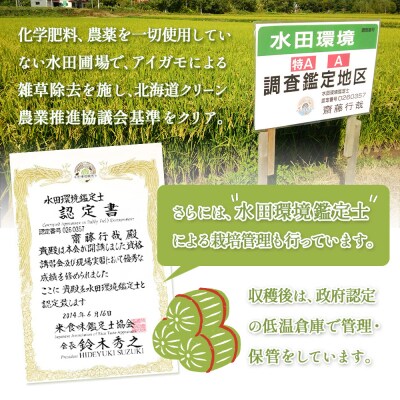 《数量限定先行受付!令和8年産米》【3回定期便】合鴨農法ななつぼし【玄米】5kg【3114303】