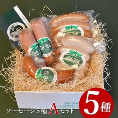 【北海道産豚肉使用】ソーセージ5種 Aセット【2415202】