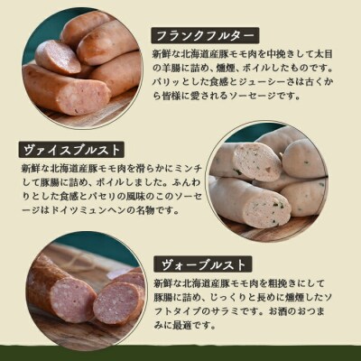 【北海道産豚肉使用】ソーセージ5種 Aセット【2415202】