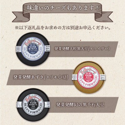 豆達のチーズ　発芽発酵ミスニセコ大豆(小麦・乳・食品添加物無し)【3111202】