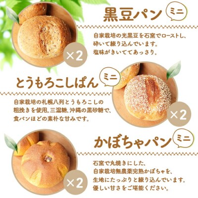 【ニセコ町】奥土農場のお楽しみミニパン3種セット×2セット【42003】