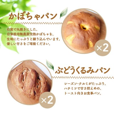 【ニセコ町】奥土農場のお楽しみパン4種詰め合わせセット×各2個【42002】