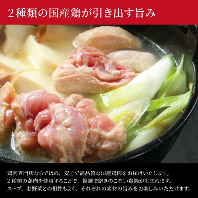 国産 鶏鍋セット【3～4人前】