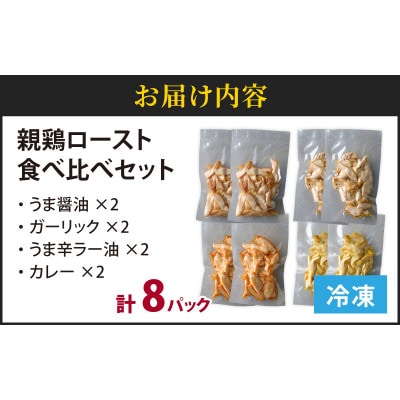 親鶏ロースト食べ比べセット4種×2パック