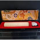 高級本象牙横目(日輪)芯持ち印鑑　はんこ　オーダー　18mm×90mm