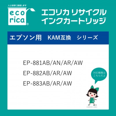 エコリカ【エプソン用】KAM-6CL-L互換リサイクルインク　ECI-EKAML-6P