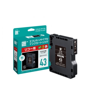 エコリカ【リコー用】GC43K互換リサイクルインク ECI-RC43B