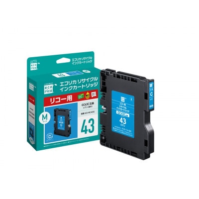 エコリカ【リコー用】GC43C互換リサイクルインク ECI-RC43C