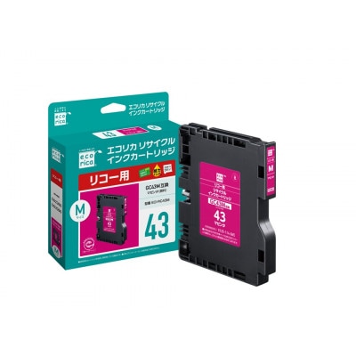 エコリカ【リコー用】GC43M互換リサイクルインク ECI-RC43M