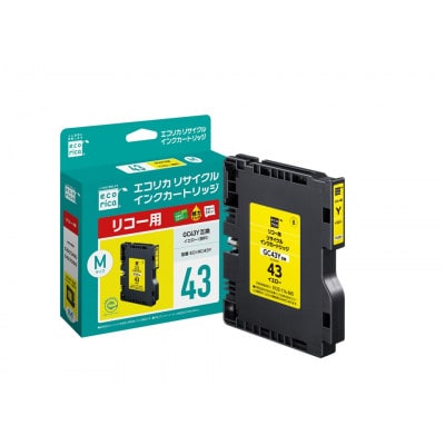 エコリカ【リコー用】GC43Y互換リサイクルインク ECI-RC43Y