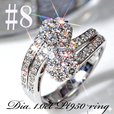 1.0CT ダイヤモンドリング　PT950ハードプラチナ　R747DI-P2 #8