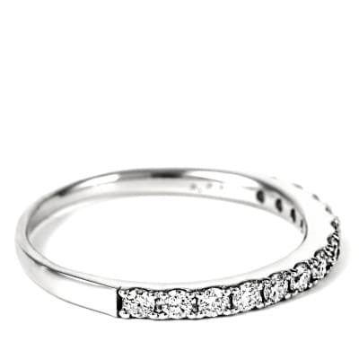 0.3CT プラチナ　ハーフエタニティリング　約1.9mm幅　普段使い　R3707DI-P #9
