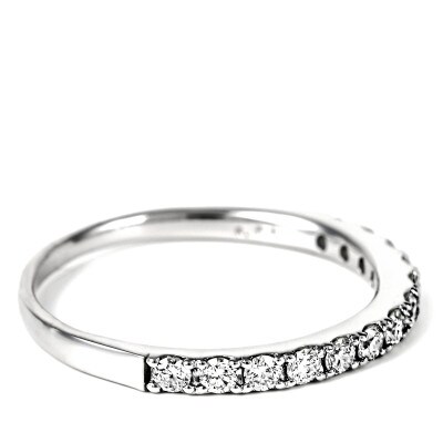 0.3CT プラチナ　ハーフエタニティリング　約1.9mm幅　普段使い　R3707DI-P #10