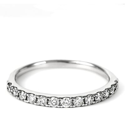 0.3CT プラチナ　ハーフエタニティリング　約1.9mm幅　普段使い　R3707DI-P #11