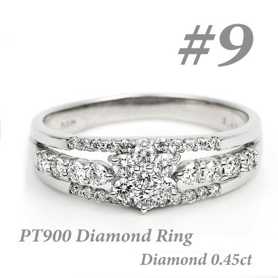 プラチナ ダイヤ リング 0.45CT R3363DI-P#9