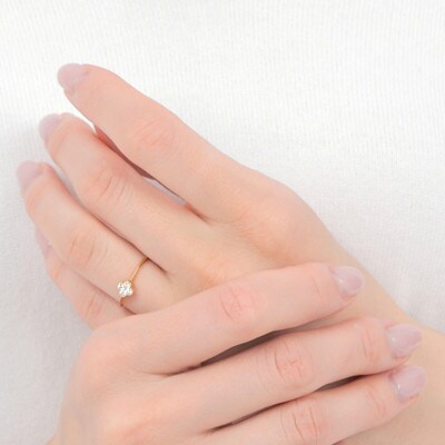 クローバーダイヤモンドリング　0.15CT　R3989DI-Y #5