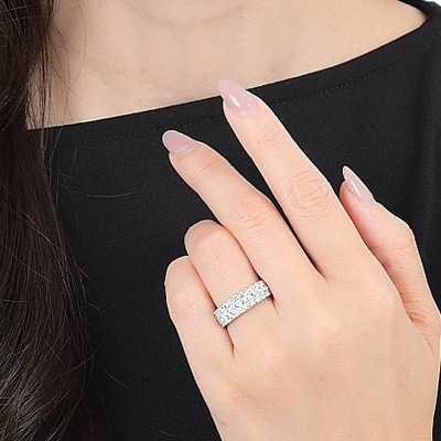 プラチナ950 ダイヤ1.0ct パヴェ リング R639DI-P2　#8