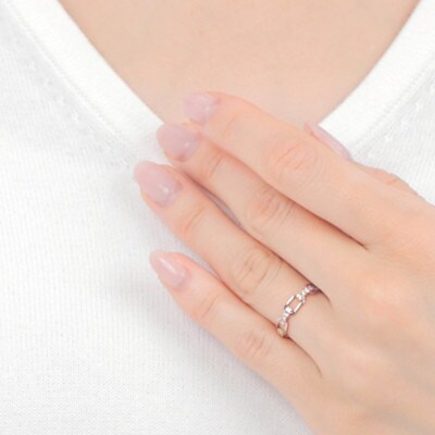 0.2CT ダイヤチェーンデザインリング R3990DI-R #8 | 山梨県富士