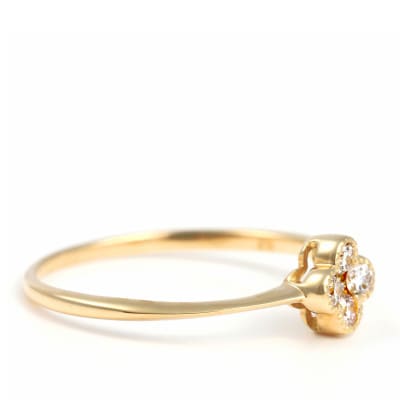 クローバーダイヤモンドリング　0.15CT　R3989DI-Y #15