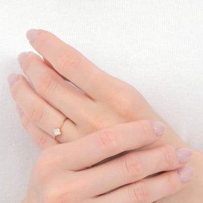 クローバーダイヤモンドリング　0.15CT　R3989DI-Y #15