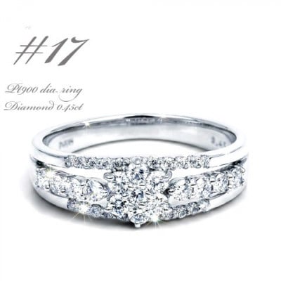プラチナ ダイヤ リング 0.45CT R3363DI-P #17