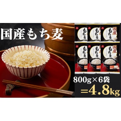 国産もち麦 計4800g 日本国内産