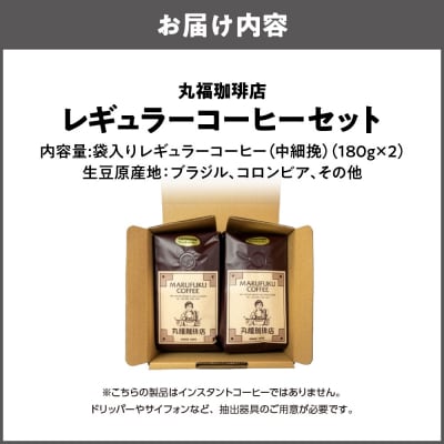 【商店街逸品】丸福珈琲店 レギュラーコーヒーセット