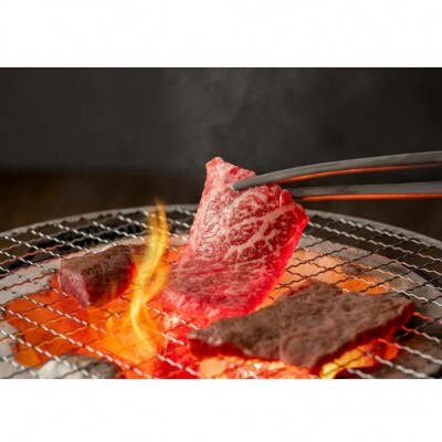 【近江牛】赤身焼肉用 1kg (贈答用黒箱入)　牛脂付き