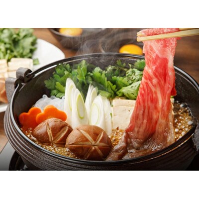 【近江牛】モモすき焼き・しゃぶしゃぶ用 700g (エコ包装)　牛脂付き