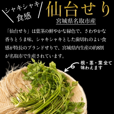 【期間限定】【10月上旬以降より順次出荷】鴨で食す仙台せり鍋セット2、3名盛り×2箱