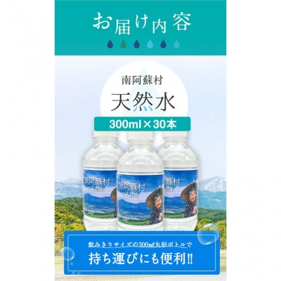 天然水 300mlボトル×30本(かなばあちゃんラベル) 《30日以内に出荷予定(土日祝除く)》