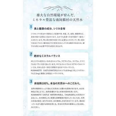KUMAMOTO CASTLE WATER 12本セット《30日以内に出荷予定(土日祝除く)》