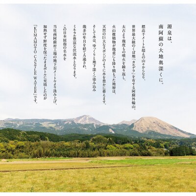 KUMAMOTO CASTLE WATER 6本セット《30日以内に出荷予定(土日祝除く)》