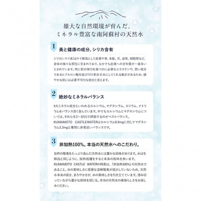 KUMAMOTO CASTLE WATER 6本セット《30日以内に出荷予定(土日祝除く)》