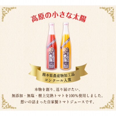 南阿蘇村産甘熟ミディトマト100%ジュース(赤6本セット)《60日以内に出荷予定(土日祝除く)》