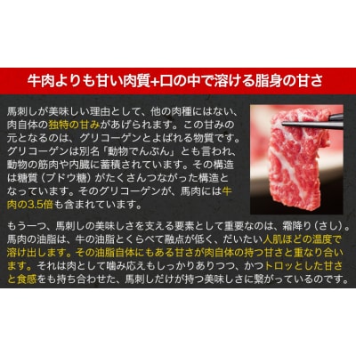 【国内肥育】国産赤身馬刺し320g+タレ100ml付き《30日以内に出荷(土日祝除く)》