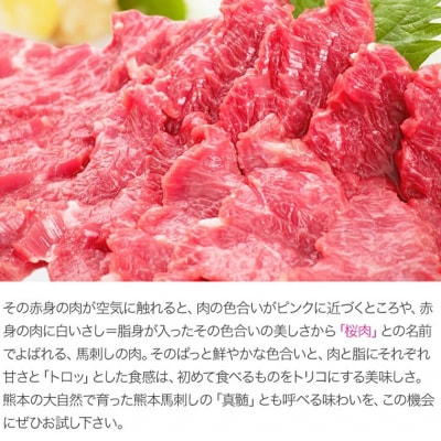 馬刺し 国産 上赤身 100g×6セット《7-14日以内に出荷予定(土日祝除く)》