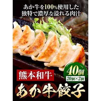 あか牛 餃子 40個 ( 20個 × 2 )  《60日以内に出荷予定(土日祝除く)》 