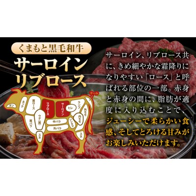 くまもと黒毛和牛 サーロイン ローススライス 600g  《30日以内に出荷予定(土日祝除く)》