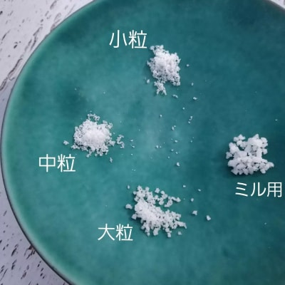 【四国一小さなまちのお塩】塩職人 田野屋青蜂 完全天日塩小粒3個セット