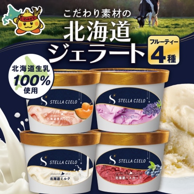 STELLA CIELO 北海道ジェラート4個 フルーティー