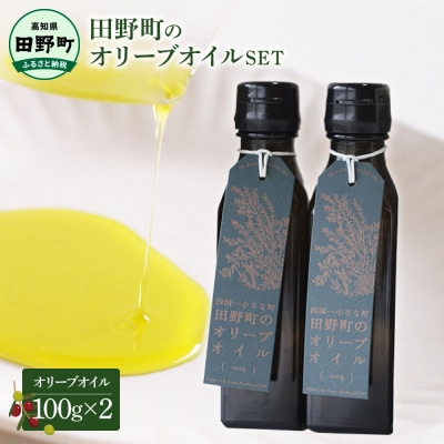 ～四国一小さなまち～ 田野町のオリーブオイル2本セット(100g×2) 料理 ドレッシング 揚げ物 