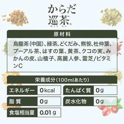 からだ巡茶 2L 1ケース 6本 セット 詰め合わせ ペコらくボトル[54171349]